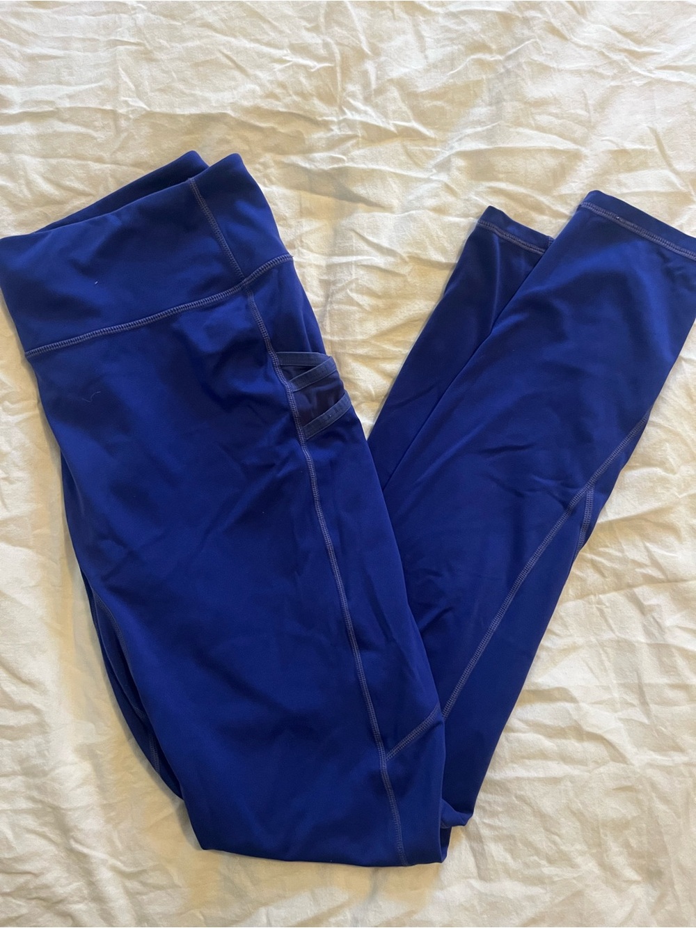 Fabletics High-Waist Athletic Leggings in Deep Royal Blue
